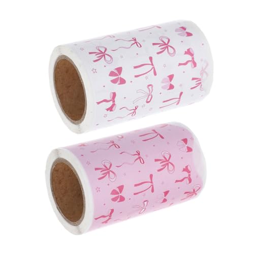DIYEAH 2 Stück Rosa Schleifenrand Border Trim für Klassenzimmer Büro und Mädchenzimmer für Valentinstag und Schule von DIYEAH