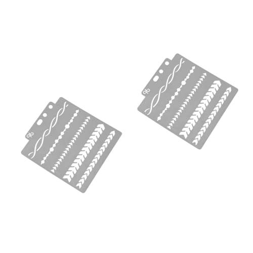 DIYEAH 2 Stück Schablonen Umweltfreundlichem Kunststoff Wiederverwendbare Wasserdichte Malvorlagen mit Verschiedenen Mustern Flexible Zeichenschablonen für Scrapbooking Diy Basteln DIYEAH 2 Stück Schablonen Umweltfreundlichem Kunststoff Wiederverwendbare Wasserdichte Malvorlagen mit Verschiedenen Mustern Flexible Zeichenschablonen für Scrapbooking Diy Basteln von DIYEAH