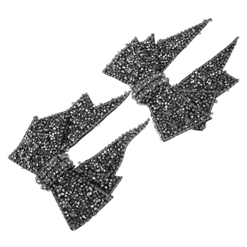 DIYEAH 2 Stück Schuhschmuck Strass Schleifen Charms DIY Eleganter Schleifen-bowknot Schuhclip für Damen Funkelnde Absatzdekoration für High Heels Sneaker Party Alltag von DIYEAH