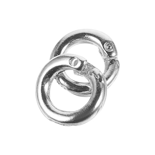 DIYEAH 2 Stück Silber Biegeringe Offene Sprungringe für Schmuckherstellung für Armbänder und Langlebig und Leicht Diy Zubehörteile von DIYEAH
