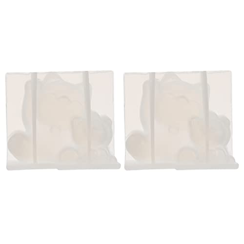 DIYEAH 2 Stück Silikon Epoxidharz Formen Transparentes Katzen Design für Kreative Dekorationen und Diy Projekte für Kuchen und Pralinen von DIYEAH