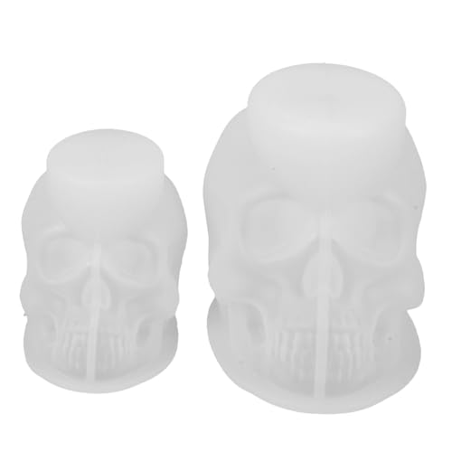 DIYEAH 2 Stück Silikon Totenkopf Formen für Halloween Kerzen Seifen Epoxidharz Gießen Flexible Wiederverwendbare Schädel Gussformen für DIY Wachs Harz und Bastelprojekte DIYEAH 2 Stück Silikon Totenkopf Formen für Halloween Kerzen Seifen Epoxidharz Gießen Flexible Wiederverwendbare Schädel Gussformen für DIY Wachs Harz und Bastelprojekte von DIYEAH