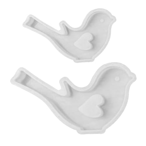 DIYEAH 2 Stück Silikon Vogel Gießform Flexibel Lebensmittelecht für DIY Basteln Plaster Resin Deko Vogelornamente Herstellung Backform Kuchenform DIYEAH 2 Stück Silikon Vogel Gießform Flexibel Lebensmittelecht für DIY Basteln Plaster Resin Deko Vogelornamente Herstellung Backform Kuchenform von DIYEAH
