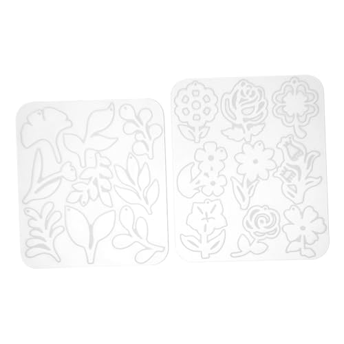 DIYEAH 2 Stück Silikonform für Epoxidharz Schmuckherstellung Blüten und Design Flexible Gießformen für DIY Ohrringe Anhänger Bastelzubehör Präzise Details Einfaches Entformen von DIYEAH