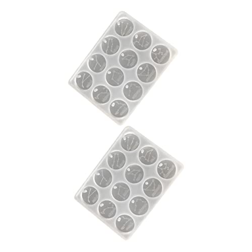 DIYEAH 2 Stück Silikonformen für Kreative DIY Projekte Epoxidharz Gießform für Transparent Einfach zu Verwenden für Handwerkszubehör und Persönliche Dekoration von DIYEAH