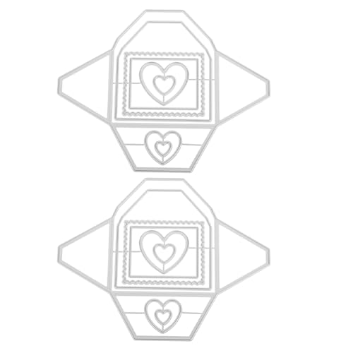 DIYEAH 2 Stück Stanzformen für Umschläge: Metall-Stanzformen, DIY-Bastel-Herz-Umschlag-Vorlagen, Prägung, Scrapbooking, DIY-Album, Kartenherstellung, Papierbastel-Schablonen DIYEAH 2 Stück Stanzformen für Umschläge: Metall-Stanzformen, DIY-Bastel-Herz-Umschlag-Vorlagen, Prägung, Scrapbooking, DIY-Album, Kartenherstellung, Papierbastel-Schablonen von DIYEAH