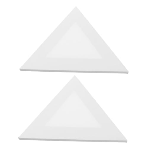 DIYEAH 2 Stück Teiliges Dreieck Leinwandrahmen Stabiles Verzugsfreies Künstler Canvas Dreieckige Malplatte für Öl und Acrylfarben Vielseitig für Künstler und Studenten von DIYEAH