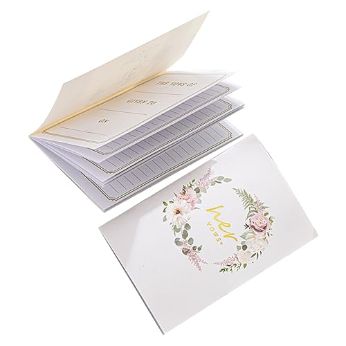 DIYEAH 2 Stück Teiliges Hochzeitsgelübdebuch Set für Braut und Bräutigam Notizbücher für Hochzeitszeremonie und Brautparty Hochwertigem für Romantische Anlässe von DIYEAH