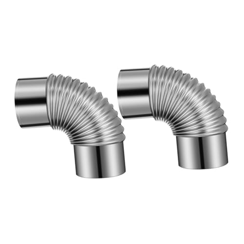 DIYEAH 2 Stück Teiliges Kaminrohr Ofenbogen Nahtloses Langlebiges Flue Elbow Rohr für Effiziente Rauchabführung und Geräuscharme Belüftung bei Holz und Zeltofen DIYEAH 2 Stück Teiliges Kaminrohr Ofenbogen Nahtloses Langlebiges Flue Elbow Rohr für Effiziente Rauchabführung und Geräuscharme Belüftung bei Holz und Zeltofen von DIYEAH