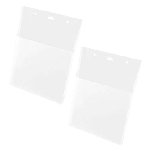 DIYEAH 2 Stück Teiliges Wand fileholder aus Transparentem Material Vielseitiger Hängender Dokumentenhalter für Büro und Zuhause Einfache Wandmontage für Magazine Zeitungen und Poster von DIYEAH