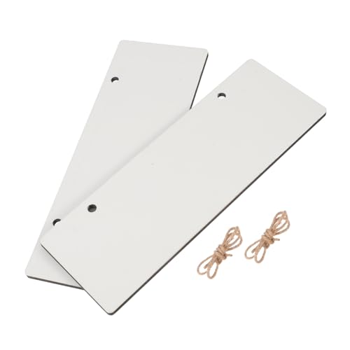 DIYEAH 2 Stück Teiliges Weißes Holz-türschild- Sublimationsrohlinge für Diy-beschilderung Vielseitige Blanko Türhänger für Büro Geschäft und Wohnraum Moderne Wanddekoration zum von DIYEAH
