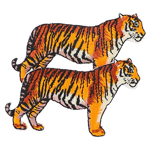 DIYEAH 2 Stück Tiger Design Aufnäher Tierische Stickerei für Kleidung Aufbügeln oder Nähen für Jeans Jacken und Diy Projekte und Langlebig DIYEAH 2 Stück Tiger Design Aufnäher Tierische Stickerei für Kleidung Aufbügeln oder Nähen für Jeans Jacken und Diy Projekte und Langlebig von DIYEAH