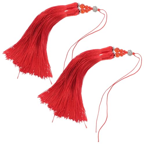 DIYEAH 2 Stück Traditionelle Taichi Quastenanhänger Rote Lotus Doppelquaste Dekoration für Kampfsport Schwerter Martial Arts Schmuck DIY Projekte DIYEAH 2 Stück Traditionelle Taichi Quastenanhänger Rote Lotus Doppelquaste Dekoration für Kampfsport Schwerter Martial Arts Schmuck DIY Projekte von DIYEAH