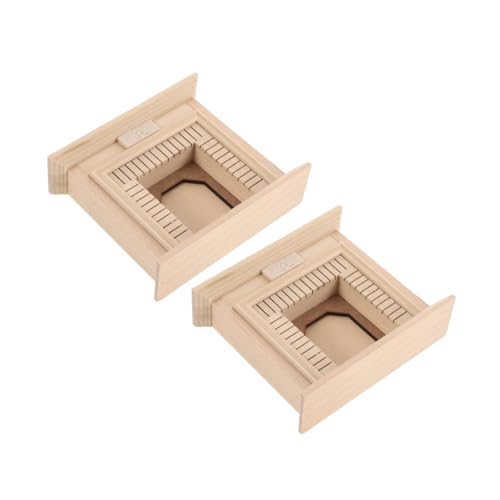 DIYEAH 2 Stück Unbehandeltes Holz für Miniaturdekorationen Diy Bastelprojekte und Winterlandschaften Fairy Gardens DIYEAH 2 Stück Unbehandeltes Holz für Miniaturdekorationen Diy Bastelprojekte und Winterlandschaften Fairy Gardens von DIYEAH