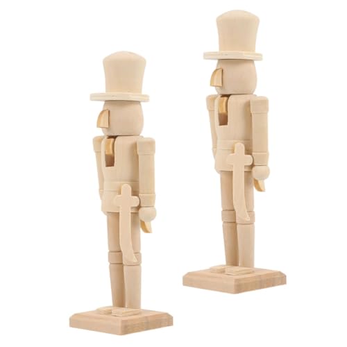 DIYEAH 2 Stück Unbemalter Holz DIY Weihnachtsdeko Holzfigur zum Bemalen Soldat Ornament Holzhandwerk Geschenkidee für Erwachsene DIYEAH 2 Stück Unbemalter Holz DIY Weihnachtsdeko Holzfigur zum Bemalen Soldat Ornament Holzhandwerk Geschenkidee für Erwachsene von DIYEAH