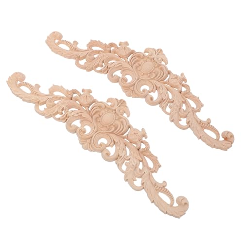 DIYEAH 2 Stück Unlackierte Holzornamente Geschnitzte Möbel Appliques Robuste Holzdekoration für Schrank Tür Wand Stilvolle Vintage Europäische Stil Holzverzierung DIY Holzornament DIYEAH 2 Stück Unlackierte Holzornamente Geschnitzte Möbel Appliques Robuste Holzdekoration für Schrank Tür Wand Stilvolle Vintage Europäische Stil Holzverzierung DIY Holzornament von DIYEAH