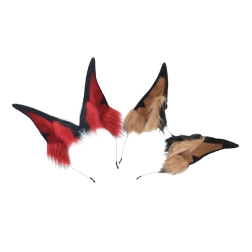 DIYEAH 2 Stück Verstellbares Cosplay Zubehör für Erwachsene Furry Hundeohren Haarschmuck für Fotografie und Halloween Events Authentischer Look für Kreative Auftritte DIYEAH 2 Stück Verstellbares Cosplay Zubehör für Erwachsene Furry Hundeohren Haarschmuck für Fotografie und Halloween Events Authentischer Look für Kreative Auftritte von DIYEAH