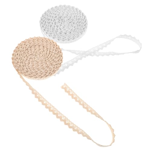 DIYEAH 2 Stück Vintage Baumwoll spitzenband Filigrane Häkelbordüre Bestickte Spitzenborte für Brautschmuck DIY Scrapbooking Breit Klassische Nähdekoration DIYEAH 2 Stück Vintage Baumwoll spitzenband Filigrane Häkelbordüre Bestickte Spitzenborte für Brautschmuck DIY Scrapbooking Breit Klassische Nähdekoration von DIYEAH