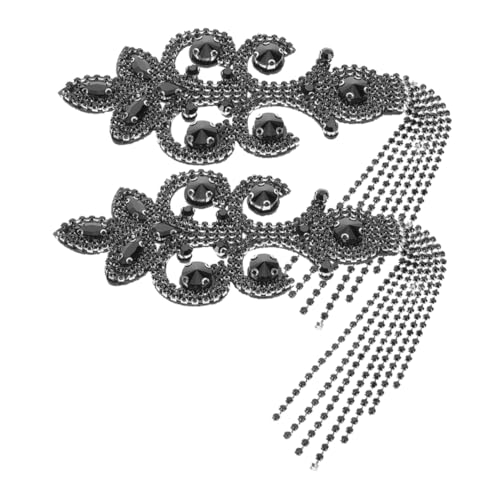 DIYEAH 2 Stück Vintage Bead Schulterapplikationen für Kleidung Schulteraccessoires für Partys und Besondere Anlässe DIYEAH 2 Stück Vintage Bead Schulterapplikationen für Kleidung Schulteraccessoires für Partys und Besondere Anlässe von DIYEAH