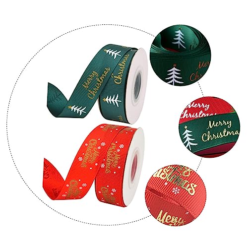 DIYEAH 2 Stück Weihnachtsdekoband Breit mit Fröhlichen Schneeflocken Weihnachtsbaum Motiv Bedrucktes Geschenkband für DIY Geschenkverpackung Festliche Schleifen und Weihnachtsbaumdeko DIYEAH 2 Stück Weihnachtsdekoband Breit mit Fröhlichen Schneeflocken Weihnachtsbaum Motiv Bedrucktes Geschenkband für DIY Geschenkverpackung Festliche Schleifen und Weihnachtsbaumdeko von DIYEAH