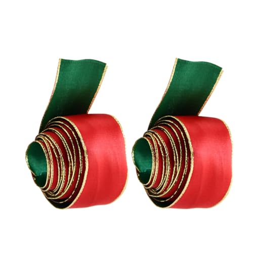 DIYEAH 2 Stück Weihnachtsdekorationsbänder Grünes Band Bindfadenband Dickes Rotes Band Weihnachtsnetzband Bänder Für Weihnachten Stoffband Weihnachtsbaumband Dickes DIYEAH 2 Stück Weihnachtsdekorationsbänder Grünes Band Bindfadenband Dickes Rotes Band Weihnachtsnetzband Bänder Für Weihnachten Stoffband Weihnachtsbaumband Dickes von DIYEAH
