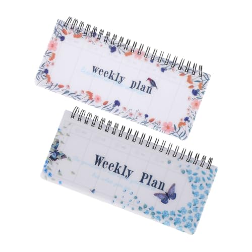 DIYEAH 2 Stück Wochenplaner notizbuch Kalender DIY-Planer einfacher Planer Wochenplan Notizblock Planungsbuch Planerzubehör Süße Notizbücher Hausplaner Tagesplanungsblock abreißen Eisen DIYEAH 2 Stück Wochenplaner notizbuch Kalender DIY-Planer einfacher Planer Wochenplan Notizblock Planungsbuch Planerzubehör Süße Notizbücher Hausplaner Tagesplanungsblock abreißen Eisen von DIYEAH