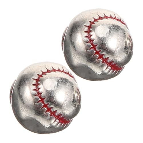 DIYEAH 2 Stück armband herstellung kit perlen für runden Distanzperlen aus Kupfer Perlenkette Halskette Perlen Kupferperlen Kugelabstandsperlen Armband lose Perlen Silver von DIYEAH