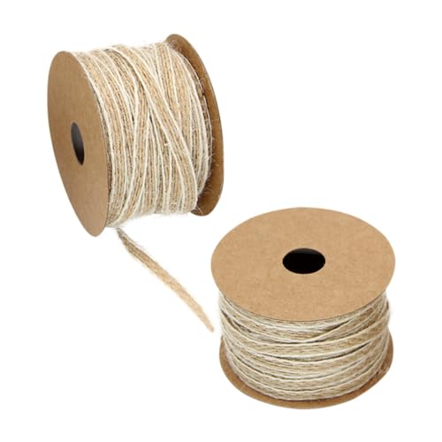 DIYEAH 2 Stücke Juteband mit Spitze Vintage Stil Atmungsaktives Robustes Geschenkband für DIY Bastelarbeiten Hochzeits Weihnachtsdeko Naturfarbenes Geschenkbänder für Party und Handwerk DIYEAH 2 Stücke Juteband mit Spitze Vintage Stil Atmungsaktives Robustes Geschenkband für DIY Bastelarbeiten Hochzeits Weihnachtsdeko Naturfarbenes Geschenkbänder für Party und Handwerk von DIYEAH