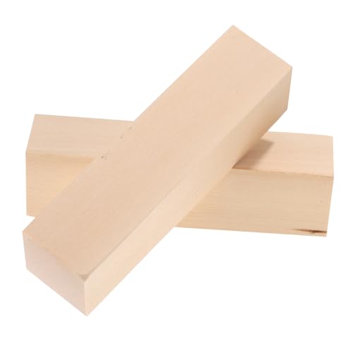 DIYEAH 2 Stücke Lindenholz Schnitzblöcke Rechteckige Holzstücke für Handarbeit und Basteln Glatte Kanten Vielseitig für Hochzeit Deko Diy Holzschnitzerei und Geschenkbasis von DIYEAH