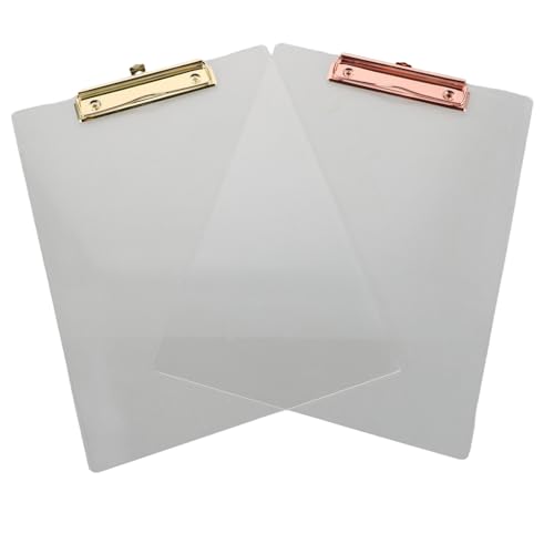 DIYEAH 2 Transparente Klemmbretter Mit Sicherem Clip: Dokumentenhalter Im A4-format Für Die Arbeit Von Lehrern Und Krankenschwestern – Glatter Papierblock Zum Schreiben, Lesen Und DIYEAH 2 Transparente Klemmbretter Mit Sicherem Clip: Dokumentenhalter Im A4-format Für Die Arbeit Von Lehrern Und Krankenschwestern – Glatter Papierblock Zum Schreiben, Lesen Und von DIYEAH