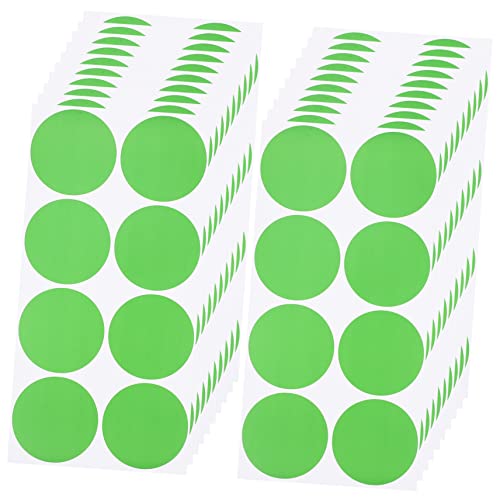 DIYEAH 20 Blatt Aufkleber Mit Farbpunkten Blau Dot -aufkleber Kreise Klebrig Etikett Klebepunkte Farbig Rund Kleinkinder Runden Pastell Kleine Aufkleber Farben Schüttgut Light Green Pvc von DIYEAH