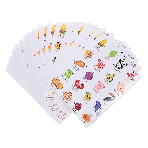 DIYEAH 20 Blatt Belohnungsaufkleber kinderzimmer sticker scrapbooking sticker Geschenkidee stickbild niedliche Aufkleber ästhetisch Tiere für Cartoon-Kinderaufkleber Aufkleber süß PVC von DIYEAH