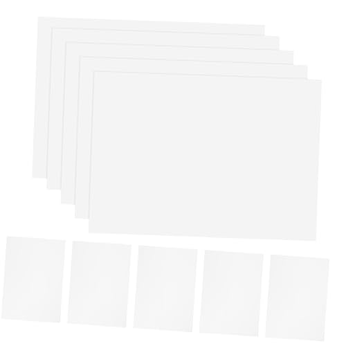 DIYEAH 20 Blatt Hochwertiges Drucketikettenpapier Selbstklebend Transparent Für Tintenstrahl und Laserdrucker Wiederverwendbar Kratzfest für Adressetiketten und Bastelprojekte von DIYEAH