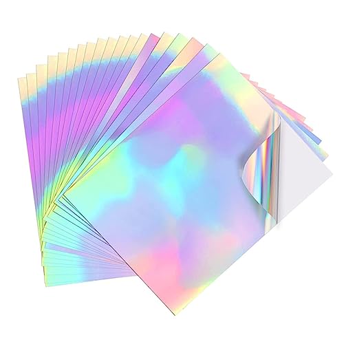 DIYEAH 20 Blatt Holographische Aufkleber one piece aufkleber buch sticker Selbstklebend Aufkleber Becher Holographischer Vinyl holografisch bedruckbares Papier DIY Bastelpapier - DIYEAH 20 Blatt Holographische Aufkleber one piece aufkleber buch sticker Selbstklebend Aufkleber Becher Holographischer Vinyl holografisch bedruckbares Papier DIY Bastelpapier - von DIYEAH