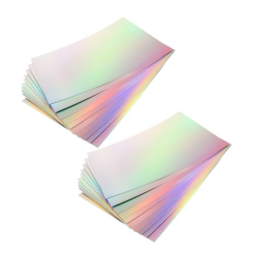 DIYEAH 20 Blatt Metallic Regenbogen Papier für Scrapbooking und Basteln Vielseitiges Diy Material mit Schimmerndem DIYEAH 20 Blatt Metallic Regenbogen Papier für Scrapbooking und Basteln Vielseitiges Diy Material mit Schimmerndem von DIYEAH