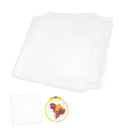 DIYEAH 20 Blatt Stickerei-Transferpapier Verfolgung groß Überweisungen Schüttgut transferpapier stoff wasserlöslich wasserlösliches Stickpapier Wasserlöslicher Film Weiß von DIYEAH