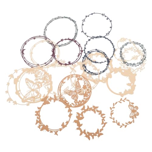 DIYEAH 20 Blatt Vintage Hollow Out für Scrapbooking Pack Diy Dekorative Karten mit Blumen und Schmetterlingsmotiven für Journaling und Kreative Bastelprojekte DIYEAH 20 Blatt Vintage Hollow Out für Scrapbooking Pack Diy Dekorative Karten mit Blumen und Schmetterlingsmotiven für Journaling und Kreative Bastelprojekte von DIYEAH