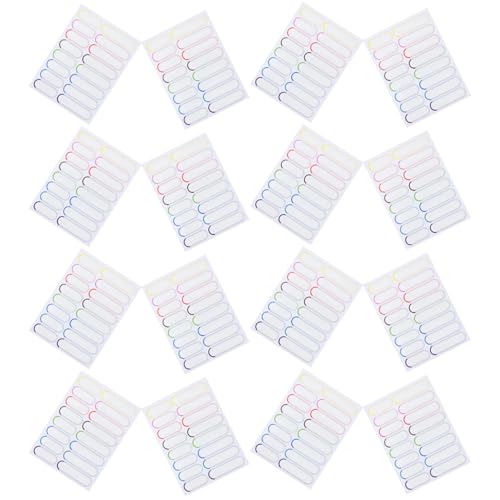 DIYEAH 20 Blatt Wasserdichtes Flaschenetikett Flaschenname Aufkleber Flaschenetiketten für Kindertagesstätten Kunststoffanhänger Etikettieren Tassenetiketten PVC selbstklebend von DIYEAH