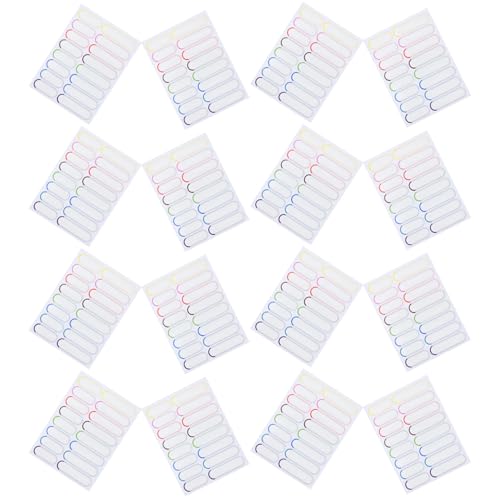 DIYEAH 20 Blatt Wasserdichtes Flaschenetikett Namensaufkleber für Wasserflaschen Wasserflaschenetiketten wasserfest Etiketten für Flaschen in Reisegröße Tassenetiketten PVC selbstklebend von DIYEAH