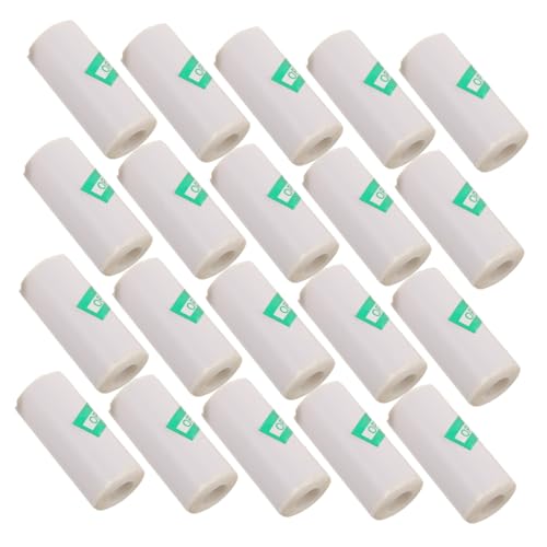 DIYEAH 20 Rollen Selbstklebendes Thermopapier Präzise Thermoetiketten für Mini-drucker Kompatibel mit Fotodruckern Langlebig Widerstandsfähig gegen Verblassen und Abrieb für Versand Lager von DIYEAH
