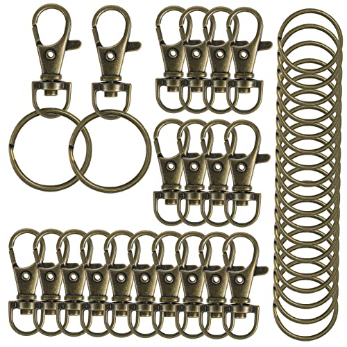 DIYEAH 20 Sätze Schlüsselringe mit Drehverschluss und Karabinerhaken Zinklegierung für Schlüssel Lanyards Schmuckprojekte und Bastelarbeiten und Langlebig DIYEAH 20 Sätze Schlüsselringe mit Drehverschluss und Karabinerhaken Zinklegierung für Schlüssel Lanyards Schmuckprojekte und Bastelarbeiten und Langlebig von DIYEAH