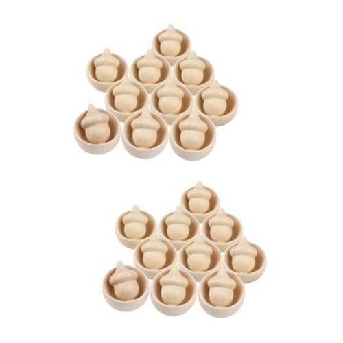 DIYEAH 20 Sätze Teiliges DIY Holzschalen und Bastelset Naturbelassenem Holz Glatte Oberfläche Kinderfreundlich zum Bemalen und Dekorieren Lernspielzeug und Wohnaccessoire DIYEAH 20 Sätze Teiliges DIY Holzschalen und Bastelset Naturbelassenem Holz Glatte Oberfläche Kinderfreundlich zum Bemalen und Dekorieren Lernspielzeug und Wohnaccessoire von DIYEAH