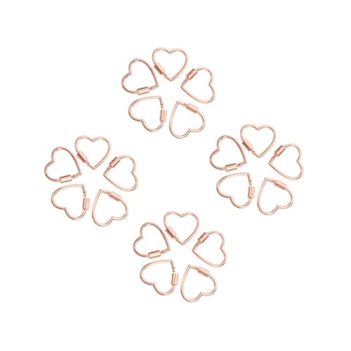 DIYEAH 20 Stck. Teiliges Herzförmige Schraubkarabiner aus Langlebiger Legierung Stilvolle Schmuckverschlüsse für DIY Armbänder und Halsketten Sichere Befestigung Roségoldfarben DIYEAH 20 Stck. Teiliges Herzförmige Schraubkarabiner aus Langlebiger Legierung Stilvolle Schmuckverschlüsse für DIY Armbänder und Halsketten Sichere Befestigung Roségoldfarben von DIYEAH