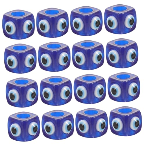 DIYEAH 20 Stück Augen Würfelperlen Resin Augenperlen für Schmuckherstellung Diy Zubehör für Armbänder und Kreative Handarbeiten von DIYEAH