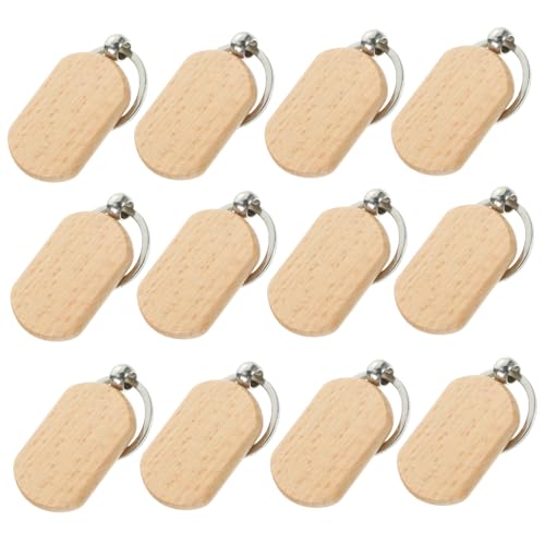 DIYEAH 20 Stück Blanko Holz Schlüsselanhänger Diy Schlüsselringe Buchenholz Gravierbare Holzpendants für Kreative Bastelprojekte und Dekoration DIYEAH 20 Stück Blanko Holz Schlüsselanhänger Diy Schlüsselringe Buchenholz Gravierbare Holzpendants für Kreative Bastelprojekte und Dekoration von DIYEAH