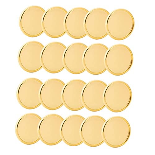 DIYEAH 20 Stück Buchbinderinge aus Hochwertigem Material Goldene Disc Bindung für DIY Planer Notizbücher und Dokumente für Organisation und Aufbewahrung von DIYEAH