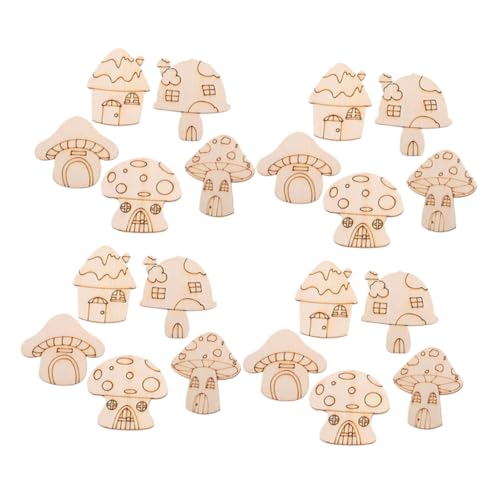 DIYEAH 20 Stück Diy Unlackierte Holzscheiben Pilzformen Bastelmaterial für Kreative Dekoration Glatte Oberfläche zum Bemalen für Heimdekoration und DIYEAH 20 Stück Diy Unlackierte Holzscheiben Pilzformen Bastelmaterial für Kreative Dekoration Glatte Oberfläche zum Bemalen für Heimdekoration und von DIYEAH