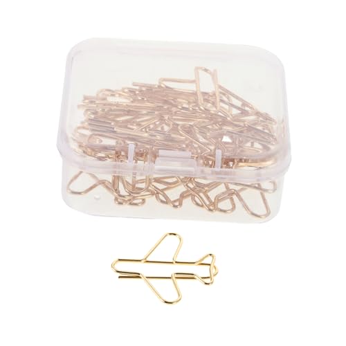 DIYEAH 20 Stück Flugzeug-papier-lesezeichen-clips: Lustige Büroklammern Für Planer – Flugzeug-party-gastgeschenke – Süße Klammer, Scrapbooking, Planer, Notizbuch, Reisefotos, Basteln, von DIYEAH