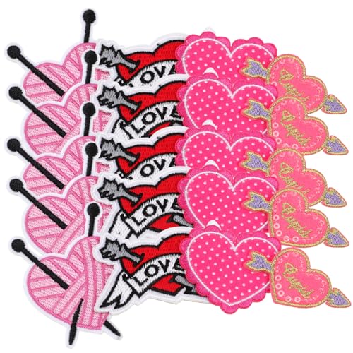 DIYEAH 20 Stück Gestickte Stoff aufkleber heart stickers Flecken Flicken für Bekleidung gestickte Aufnäher herzförmige Patches bestickt Hut-Herz-Applikationen Herz-Patch- Polyester DIYEAH 20 Stück Gestickte Stoff aufkleber heart stickers Flecken Flicken für Bekleidung gestickte Aufnäher herzförmige Patches bestickt Hut-Herz-Applikationen Herz-Patch- Polyester von DIYEAH