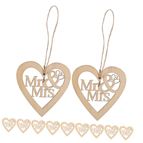 DIYEAH 20 Stück Hochzeitsdekoration Aus Holz Valentinstag Holzdekor Valentinstag Herzschmuck Herzdekoration Hochzeitsdekorationen Holzherzen Zum Basteln Herz Holzhandwerk Hölzern Beige von DIYEAH